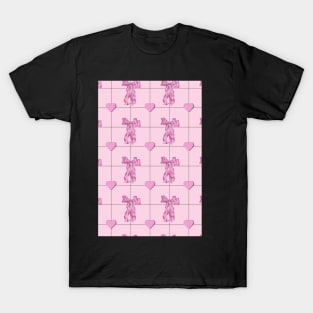 Pink bows and Pink Hearts T-Shirt